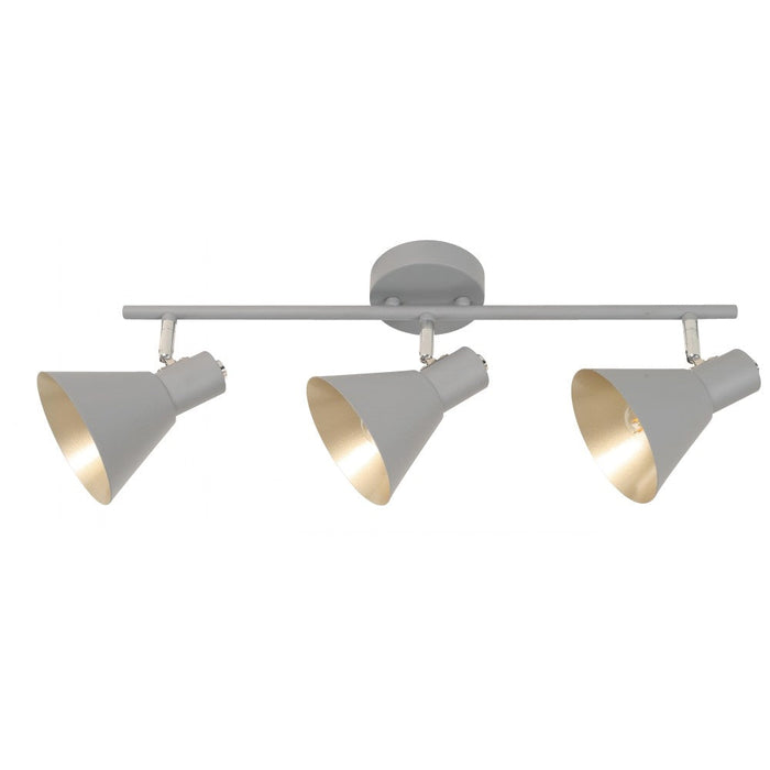 Lámpara Techo Reflectora Gris 3L E14 40W