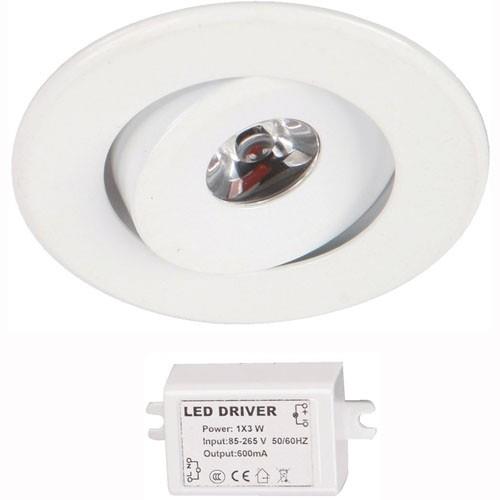 LAMP. LED TECHO BLANCO 1L 3W 85-265V 2700K