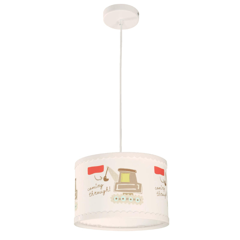 LAMP. COLGANTE BLANCO Y MULTICOLOR KIDDY 1L E27 9W
