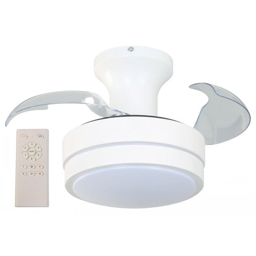 VENTILADOR LED DC MOTOR BLANCO 20W, 3000,4000,6500K