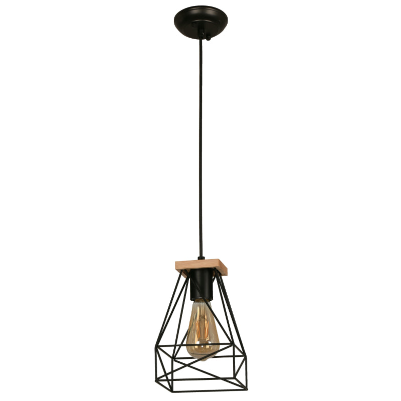 LAMP. COLGANTE NEGRO 1L E27 40W