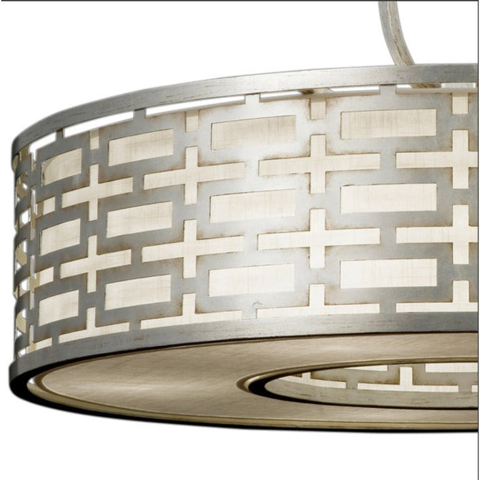 LAMP. COLGANTE ROUND ALLEGRETTO PLATEADO 5L GU24 15W