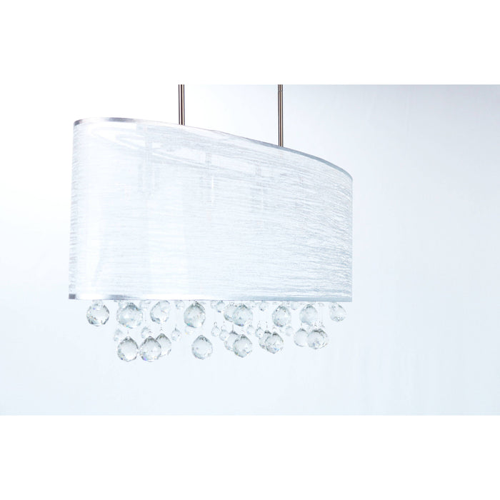 LAMP. TECHO CROMO 4L E27 40W