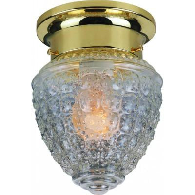 LAMP. TECHO BRONCE PULIDO 1L E27 60W
