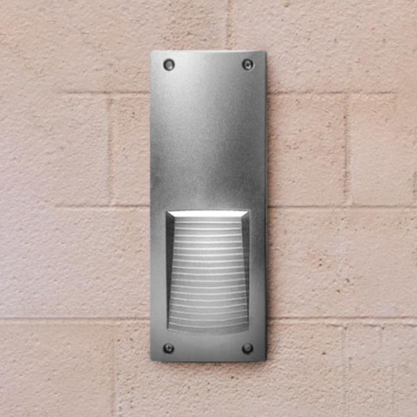 LAMP. EXT. EMPOTRABLE  LETI 300 VP GRIS 1L E27 60W