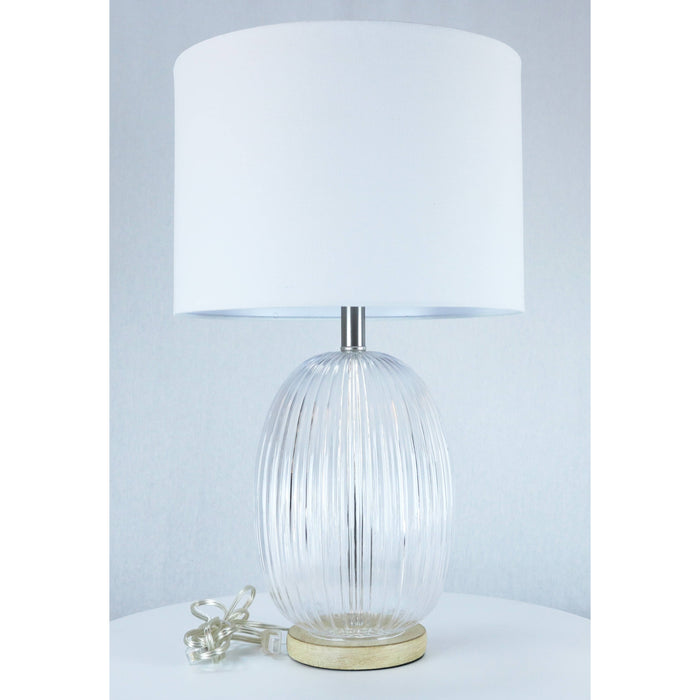 LAMP. MESA TRANSPARENTE 1L E27 100W