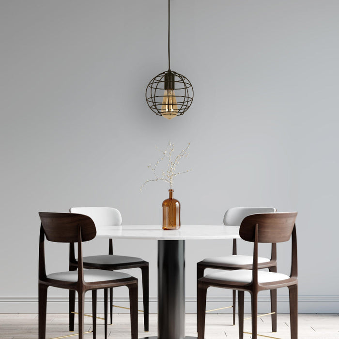 LAMP. TECHO NEGRO 1L E27 60W