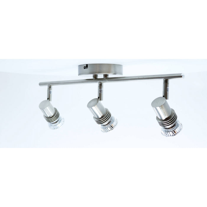 LAMP. TECHO NÍQUEL SATINADO 3L GU10 50W