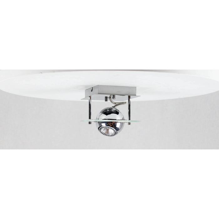 LAMP. TECHO REFLECTORA CROMO 1L GU10 50W
