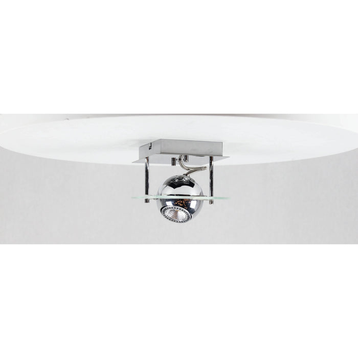 LAMP. TECHO REFLECTORA CROMO 1L GU10 50W