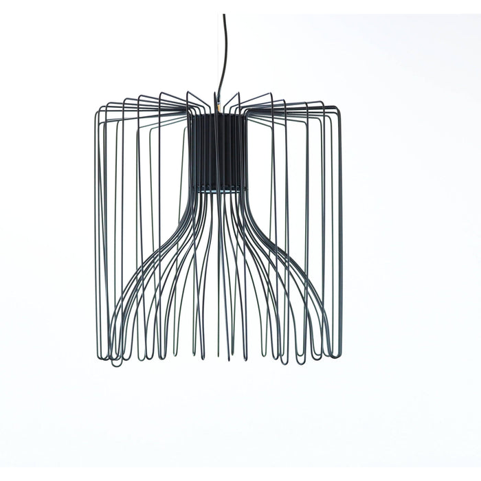 LAMP. COLGANTE NEGRO 1L E27 40W