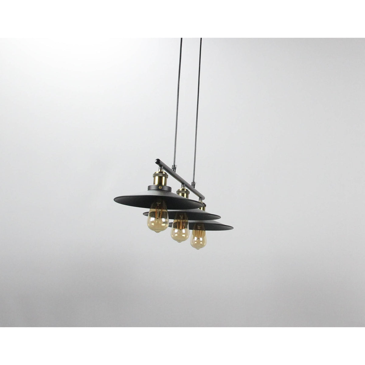 LAMP. COLGANTE NEGRO 3L E27 40W