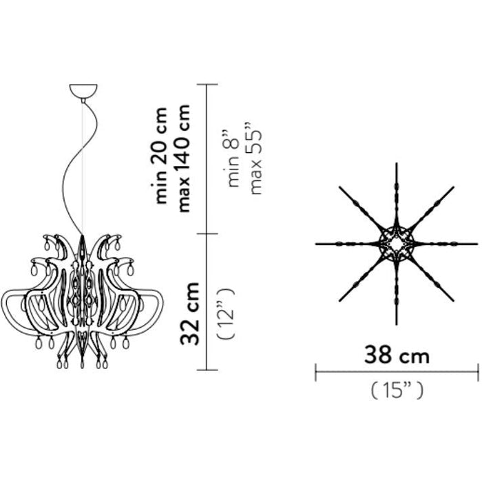 LAMP. COLGANTE LILLIBET MINI BLANCA 1L E14 25W