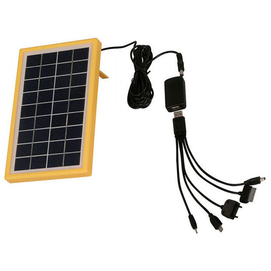 CARGADOR SOLAR AMARILLO 3W (PARA MÓVIL, IPAD Y POWER BANK)