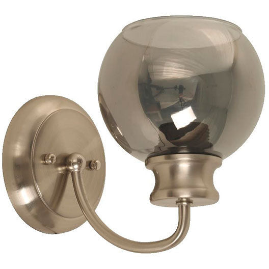 LAMP. PARED NÍQUEL SATINADO 1L E27 40W