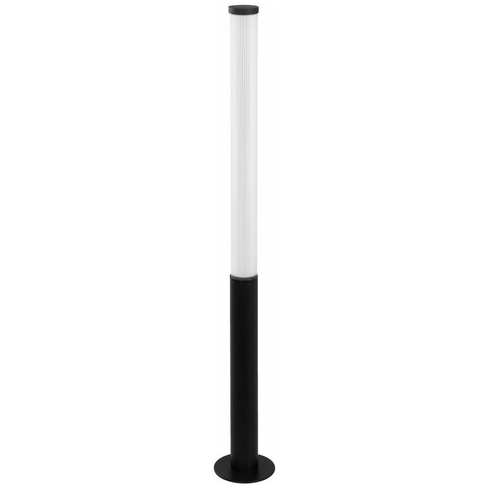 LAMP. LED EXT. DE JARDÍN BOLARDO NEGRO 18W 100-240V 3000K