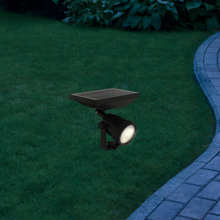 LAMP. LED EXT. SOLAR ESTACA NEGRO 1L 1W 3.7V 3000K