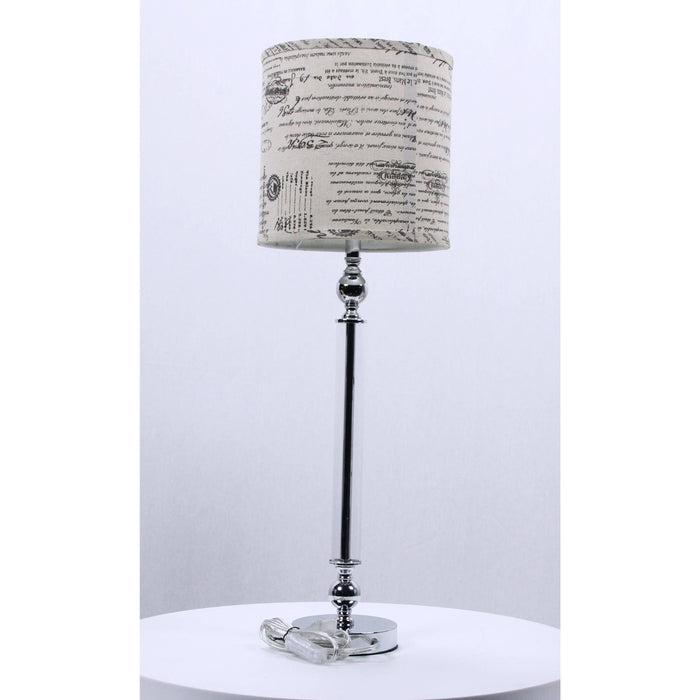 LAMP. MESA CROMO 1L E27 60W (CUERPO)