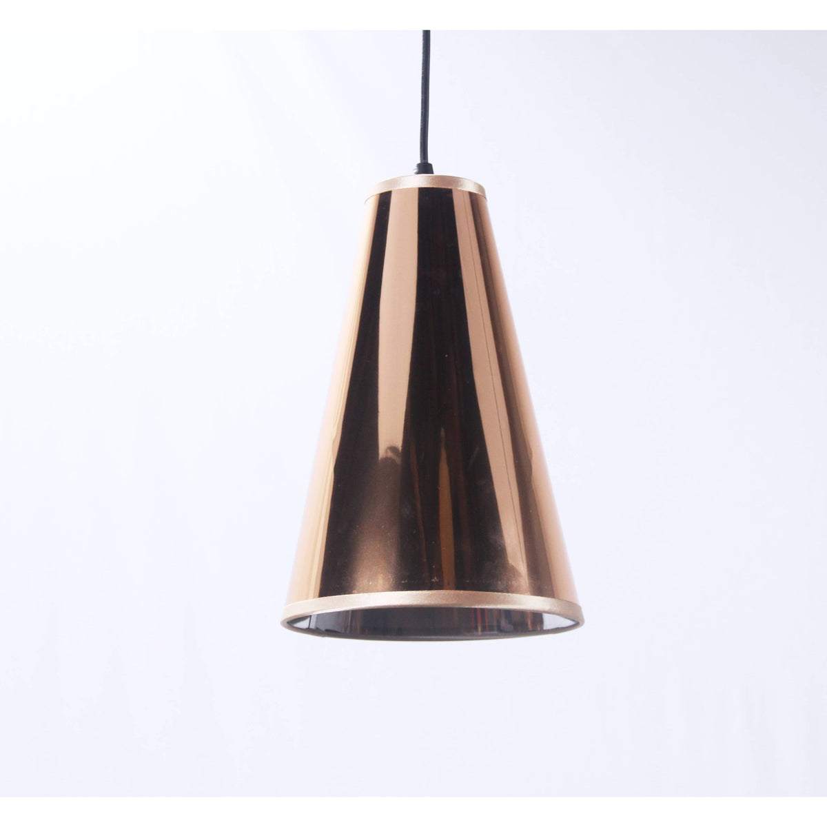 LAMP. COLGANTE DORADO 1L E27 60W