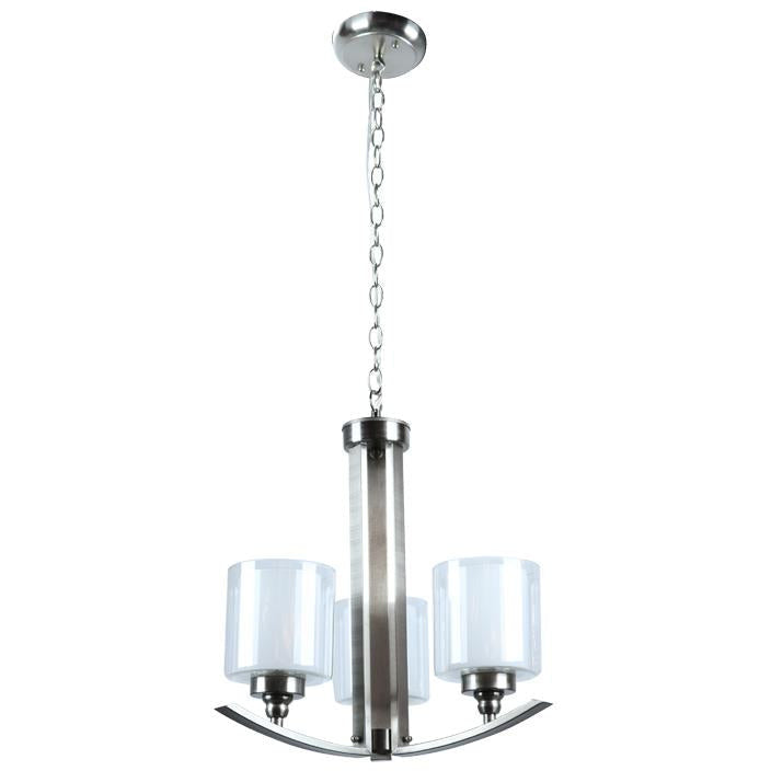 Lámpara Colgante Níquel Satinado 3L E27 40W