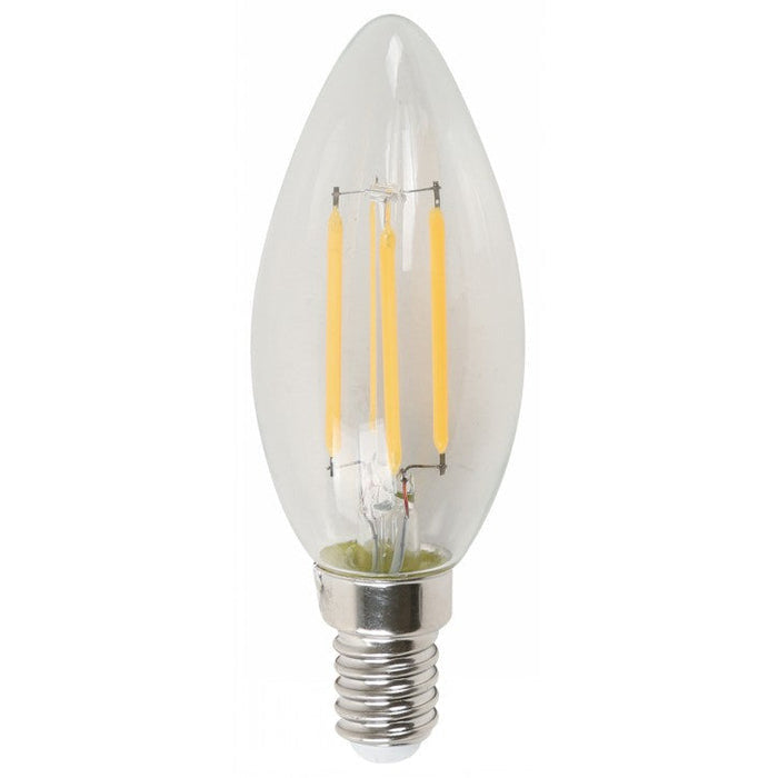 BOMBILLO LED FILAMENTO TORPEDO E14 4W 120V 3000K