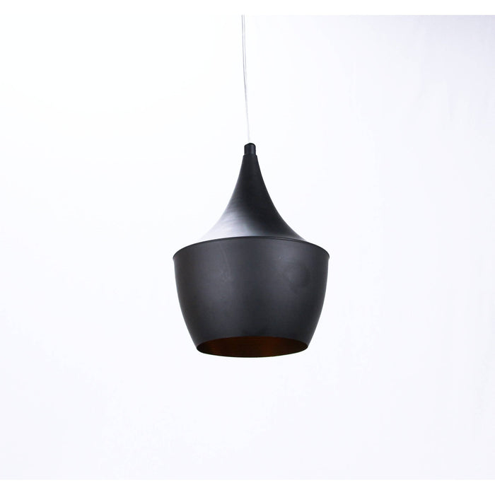 LAMP. COLGANTE NEGRO 1L E27 60W