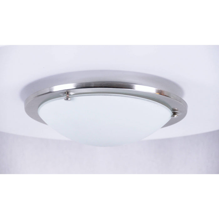LAMP. TECHO NIQUEL SATINADO 1L E27 60W