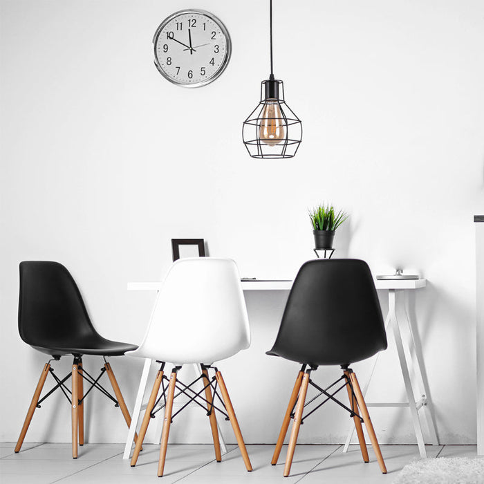 LAMP. COLGANTE NEGRO 1L E27 60W