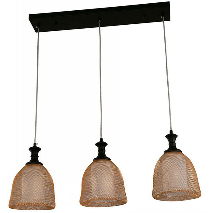 LAMP. COLGANTE NEGRO 3L E27 40W
