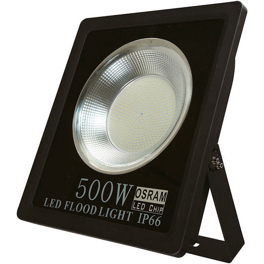 Lámpara Led Exterior  Reflectora Negro 1L 500W 100-277V 6000K