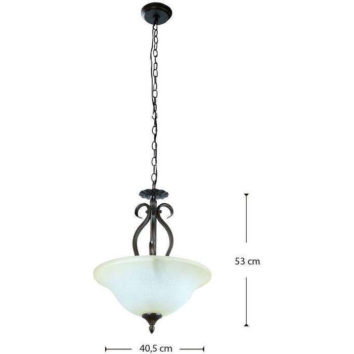 LAMP. TECHO OXIDO 3L E27 60W