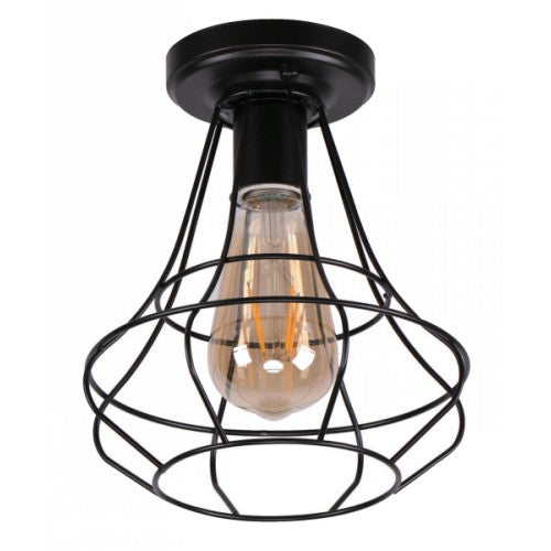 LAMP. TECHO NEGRO 1L E27 60W