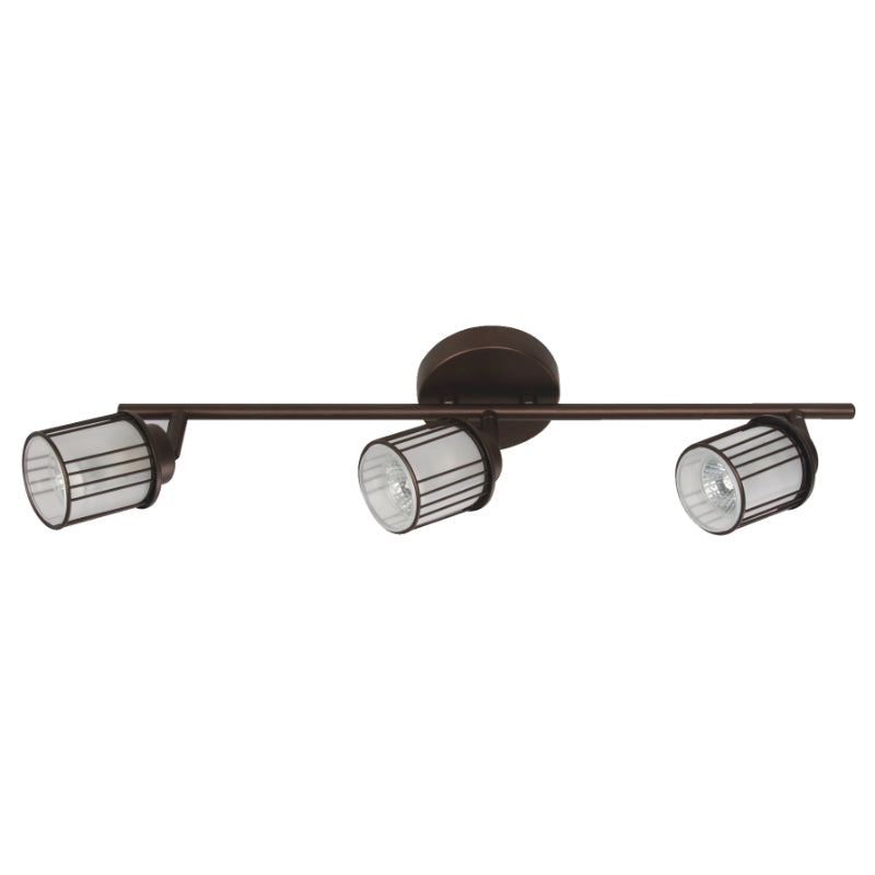 LAMP. TECHO BRONCE CEPILLADO 3L GU10 50W