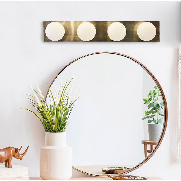 LAMP. PARED BRONCE ANTIGUO 4L E27 60W