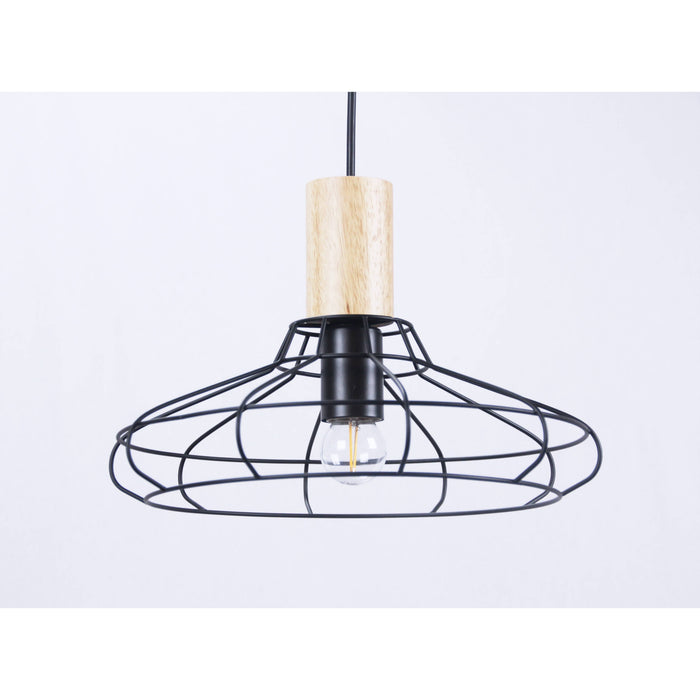 Lámpara Colgante Negro 1L E27 40W