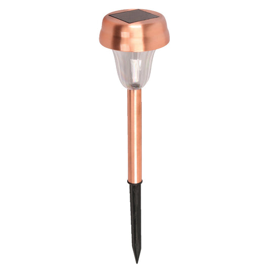 LAMP. LED EXT. PISO SOLAR BRONCE 1L 0.06W 1.2V 6000K CON FOTOCELDA