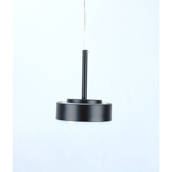 LAMP. LED COLGANTE NEGRO 6W 100-240V 3000K