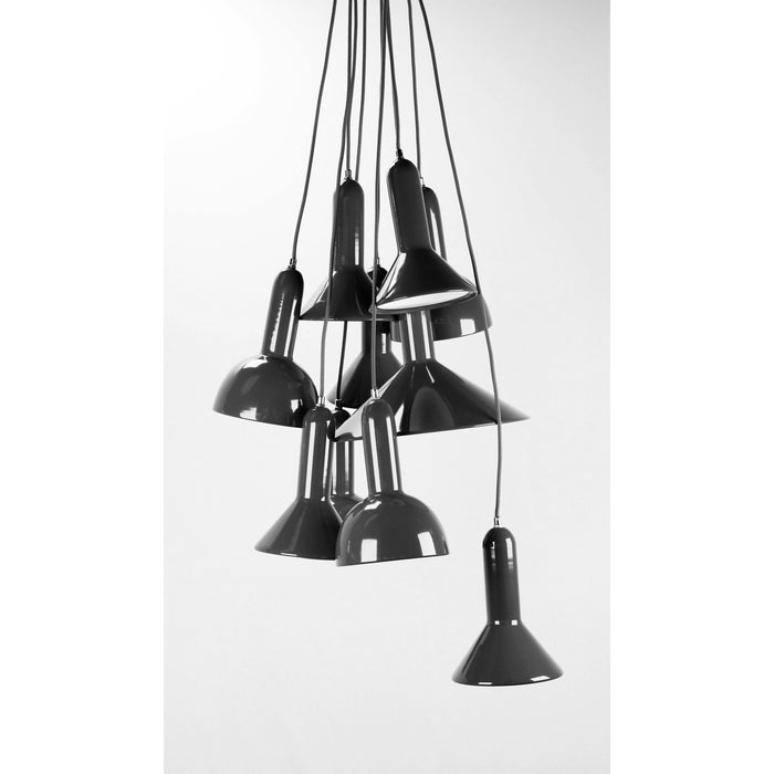 Lámpara Techo Negro 10L E27 40W