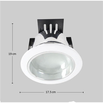 LAMP.TECHO E27*2L 9W ACAB. BLANCO