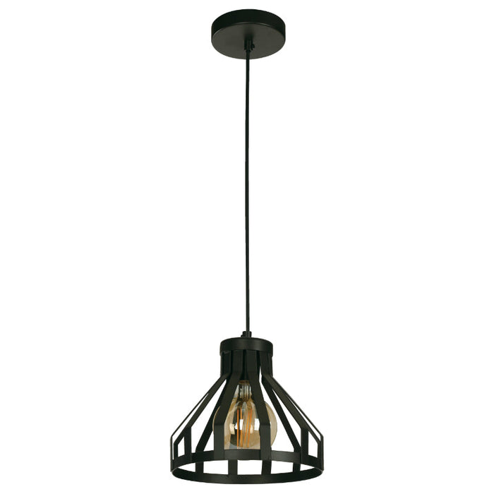 LAMP. COLGANTE NEGRO 1L E27 40W