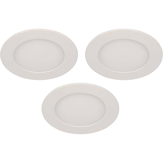 LAMP. LED TECHO BLANCO 1L 6W 100-240V 4000K (3 PIEZAS)