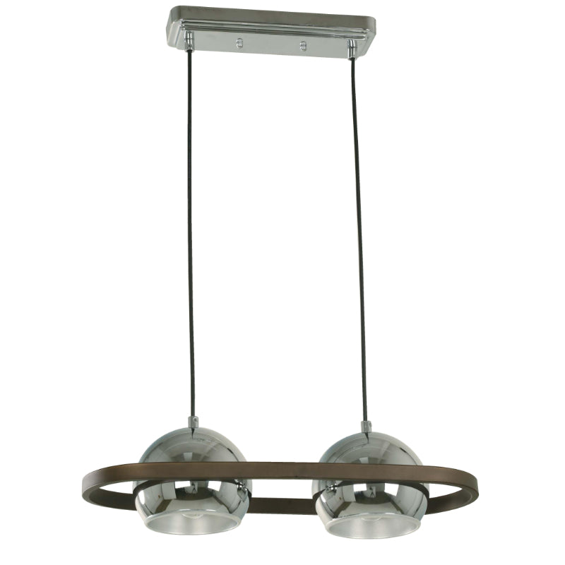 LAMP.  TECHO CROMO 2L E27 40W