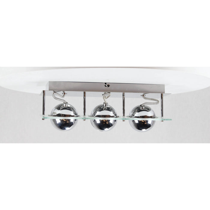 LAMP. TECHO REFLECTORA CROMO 3L GU10 50W