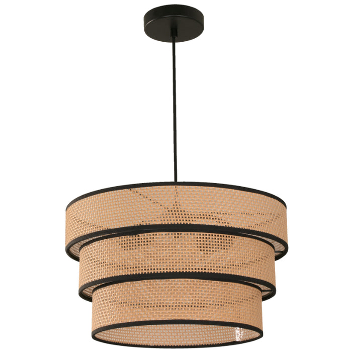 LAMP. COLGANTE 2L NEGRO CHOCOLATE 40W 120V E27