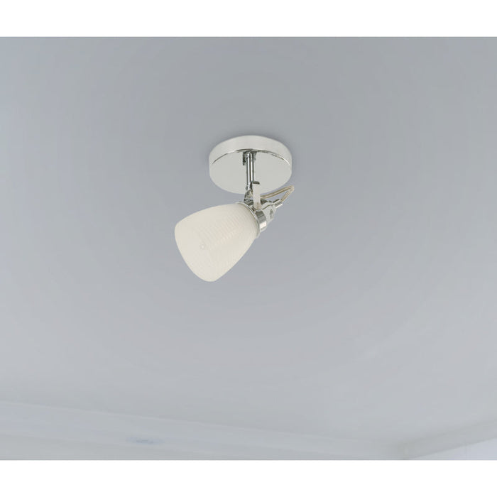 LAMP. TECHO REFLECTORA CROMO 1L E14 40W