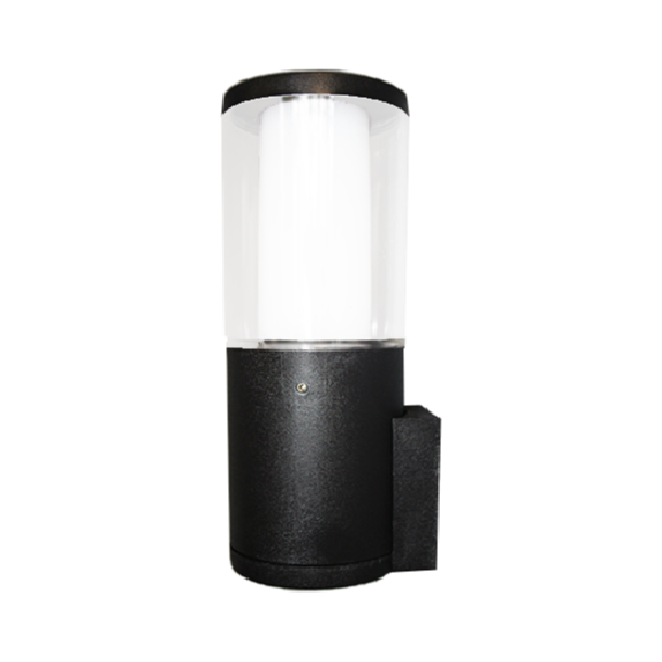 LAMP. EXT. PARED CARLO WALL NEGRO 1L GU10 3.5W CCT