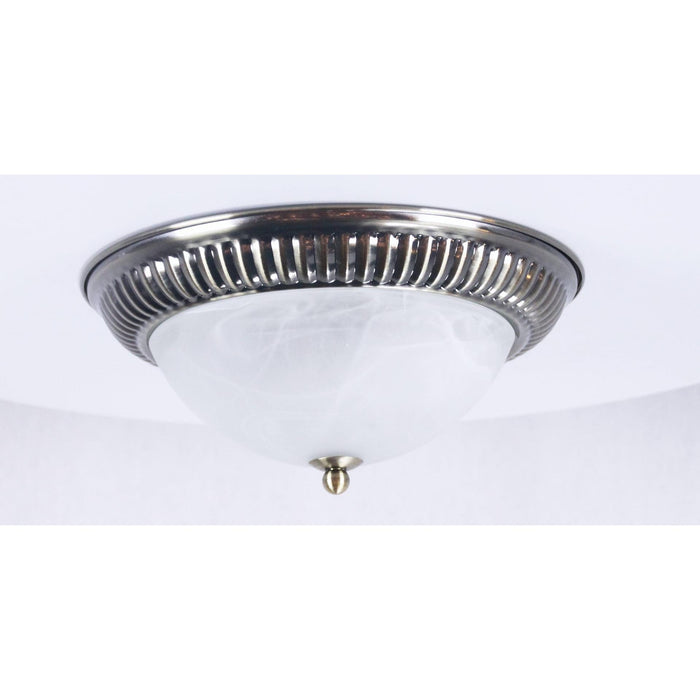 LAMP. TECHO BRONCE ANTIGUO 1L E27 60W (2 PIEZAS)