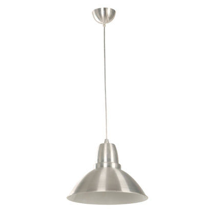 LAMP. COLGANTE PLATEADO 1L E27 100W
