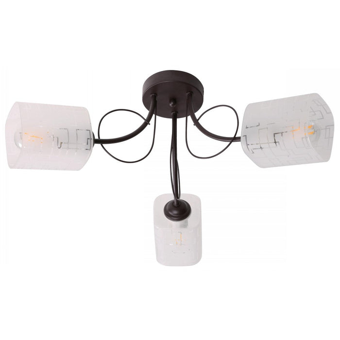 LAMP. TECHO CHOCOLATE 3L E27 40W