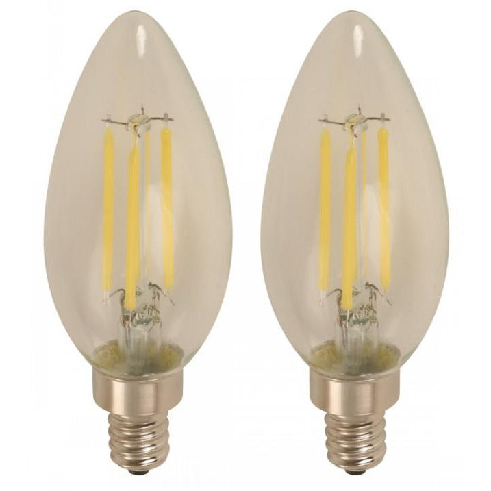 BOMBILLO LED FILAMENTO TORPEDO E12 4W 120V 6500K ATENUABLE 2 PIEZAS